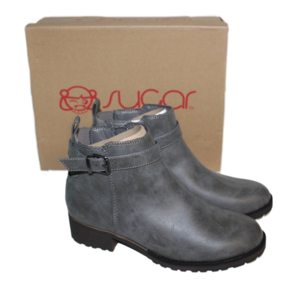 Women's PU Leather Ankle Booties